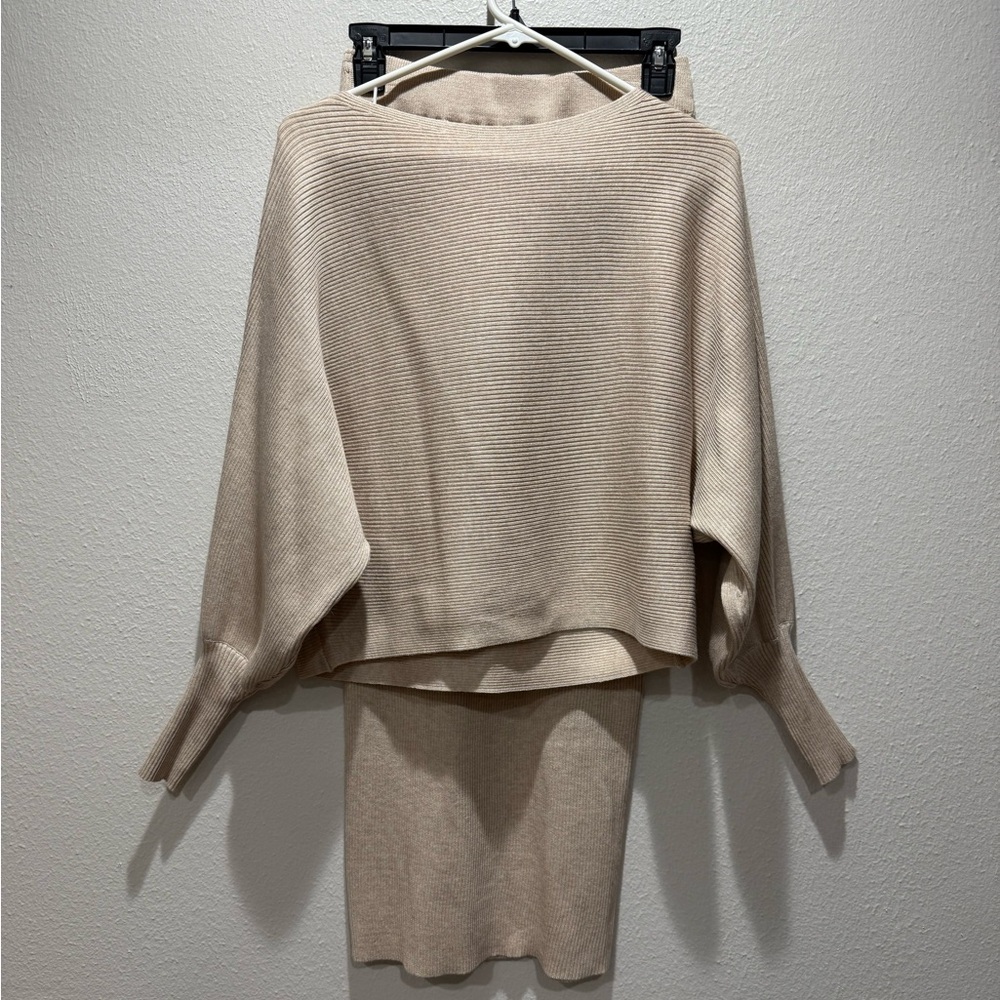 Olive & Oak Cream Sweater Set